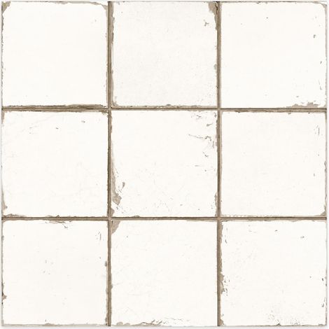Carrelage Vintage Blanc 33x33x0,95 cm Vintara - Sol et mur intérieur (vendu par carton de 1,09 m²) - RO'MA CARRELAGE