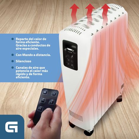 GRUNKEL RADIADOR DIGITAL ACEITE RAC-8 PIROS DIGITAL 8 ELEMENTOS (1/5)