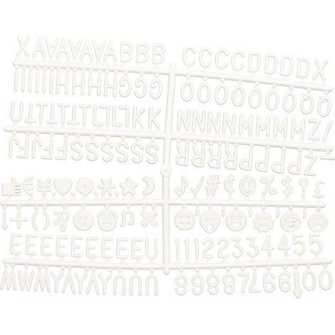 Set de 360 lettres (chiffres, icônes et lettres) - Securit