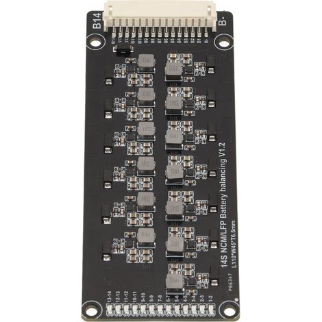 Aktive Batterieausgleichsplatine, 1,2 A, 14-adrig, induktiv, mit automatischem Ausgleich, für Lithiumbatterien (1/5)