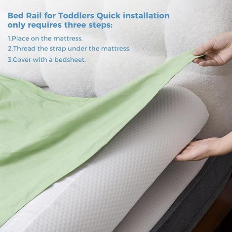 Barriere De Lit, Barriere De Securite Enfant Lit, Housse AntidéRapante, ImperméAble Et Lavable, BarrièRe De Lit Les Enfants, Les BéBé, Adultes (1/2)