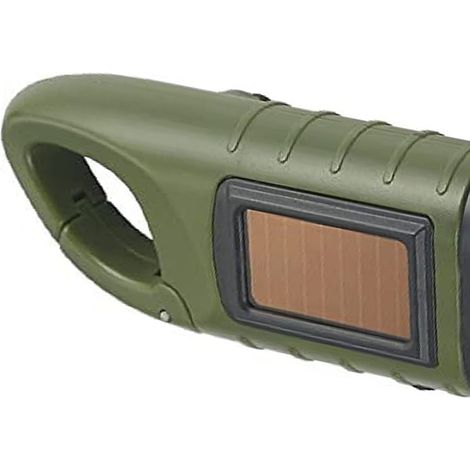 Tragbare LED-Taschenlampe, multifunktionale, solarbetriebene Handtaschenlampe, geeignet für Notfälle beim Camping, umweltfreundlich. (1/4)