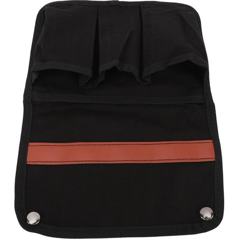 Chair Bag, Black Canvas Armrest Organizer, Breathable (1/5)