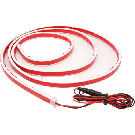 12V 10W LED-Streifen für Motorhaube, 180 cm lang, Motorraum-Außenbeleuchtung, geeignet für Pkw, SUVs und Lkw, Rot (1/5)
