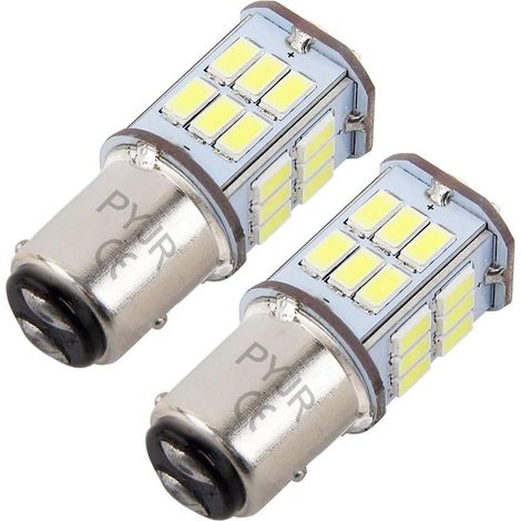 P21/5W 1157 Bay15d Led Bulb, 5W Dc 10-30V Super Bright White Colour 6000K For Car Reverse, Turn Signal, Tail Light, Brake Lights, Parking Light. (Pack Of 2)