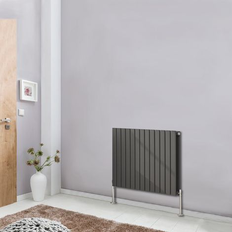 NRG Designer Radiator Flat Panel Central Heating Rads Anthracite Horizontal 600x884mm Double (1/5)
