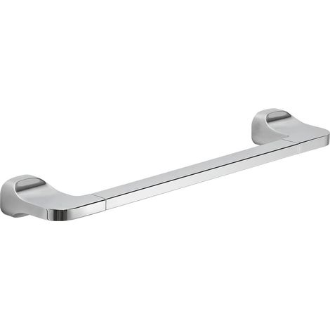 Gedy Krabi Porta Asciugamani CM.35, Colore Cromo, Componenti Realizzati in Acciaio Inox e Cromall, Garanzia 2 Anni, Misure 3,3 x 35 x 7 CM e Peso 0,315 kg, Design R&S, Cromato, 35 cm (1/4)