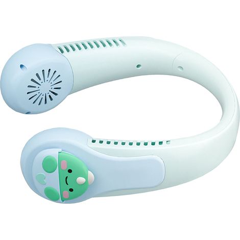 Ventilateur de cou portable USB rechargeable avec batterie intégrée - Silencieux et anti-torsion pour enfants et adultes, idéal pour sports en plein air et design dragon (1/5)