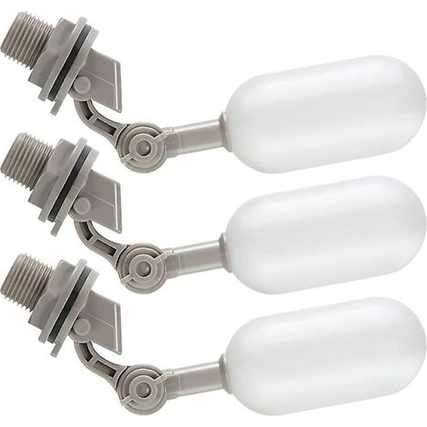 Lot de 3 robinets à flotteur, robinet à flotteur pour tuyau d'alimentation en eau de 1/2 pouce avec bras réglable pour piscines - AquaForge (1/5)