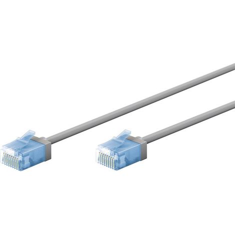 Câble Ethernet - GOOBAY - Cat6A fin 25 cm - UTP LSOH - ultra flexible - RJ45 AWG32, pour connexion Internet (1/3)