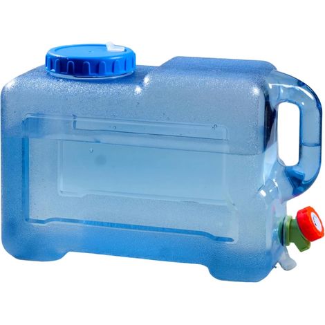 3,17-Gallonen-Wasserkanister mit Zapfhahn, tragbarer Wasserkrug, auslaufsicherer Campingeimer mit Hahn, BPA-freier Notwassertank für Camping, Fahrzeug, Auto, Wandern, Picknick (1/5)