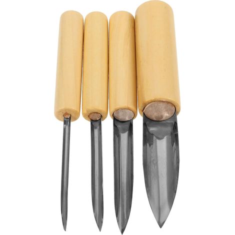 Perforatrices Rondes Outils de Sculpture 4 Pièces pour Poterie en Bois et Métal pour Professionnels et Débutants en Loisirs Créatifs (1/5)