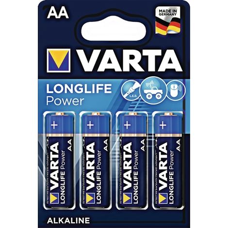 VARTA Batterie, AA K4/Mignon Bli.Verp. 4 Stk., Alkali-Mangan-Qualität