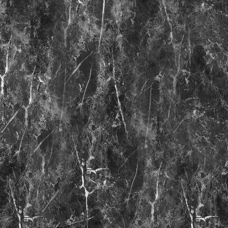 Pellicola Adesiva per Mobili e Pareti Marmo Nero 40 x 300 cm (1/5)