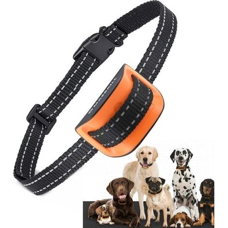 Verstellbares Antibellhalsband für Hunde von 3-54 kg – 7 Empfindlichkeitsstufen – Wasserdicht – Für drinnen und draußen geeignet (1/5)
