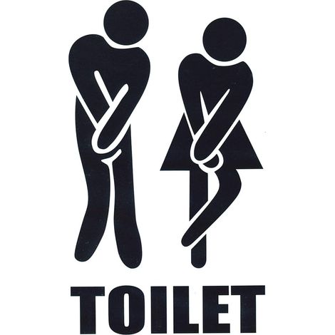 Witziger HD-Toilettenaufkleber – Unauffälliges Vinyl, individuell gestaltbar für Toilettenschüssel/Türen/Wände/Toilette
