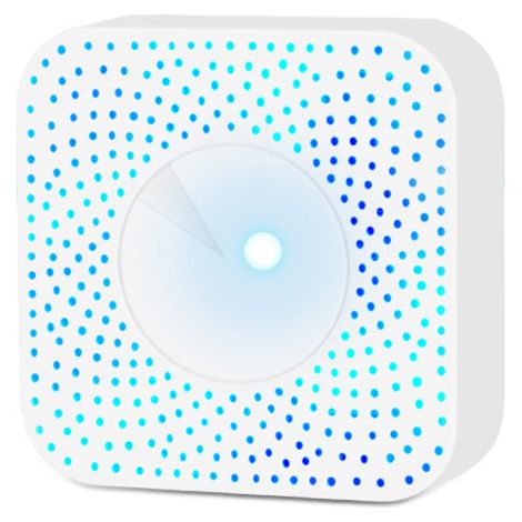 Tuya WiFi 6-in-1 Smart Air Quality Monitor: rilevatore di PM2.5, formaldeide, VOC, CO2, temperatura e umidità, compatibile con Google Home per casa e ufficio.