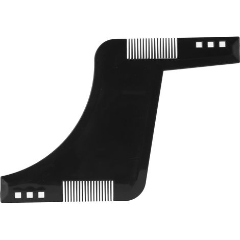 Barbe homme peigne guide coupe moustache et barbe, outil de coiffure noir. (1/5)