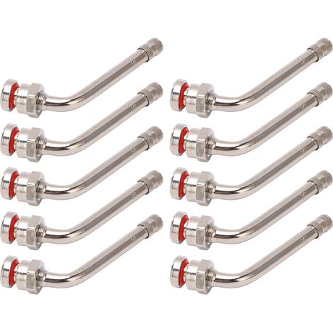 Lot de 10 valves de pneu de camion TR545D à 60 degrés pour jantes en aluminium Alcoa 22,5 et 24,5 pouces (1/5)