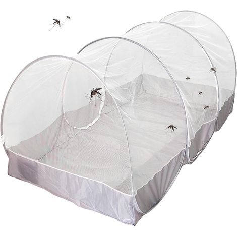 Tente de lit moustiquaire respirante et pliable avec fermeture (1/5)