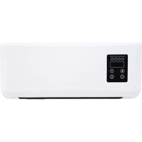 Radiador mural ultrafino con esquinas redondeadas, conducto de aire largo, control táctil, exterior blanco, enchufe estándar europeo, 220 V. (1/5)