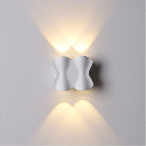 Applique Murale d'extérieur étanche, Double éclairage LED Moderne, Suspension à 2 têtes pour Cour, Couloir, entrée, Porte extérieure