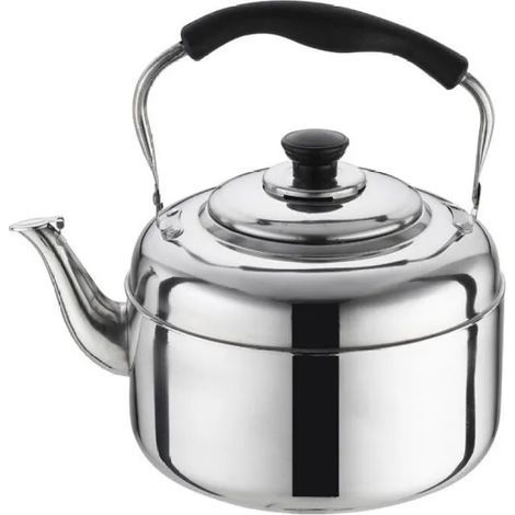 1 bollitore in acciaio inox (2 l) con manico resistente al calore per fornelli a gas e tè (1/5)