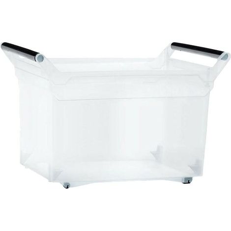 Prosperplast NUK6H Aufbewahrungsbox, transparent, 49 l