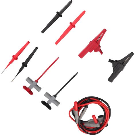 Jeu de câbles de test électronique pour multimètre fils de mesure sonde lot de pinces à aiguille électronique (1/5)