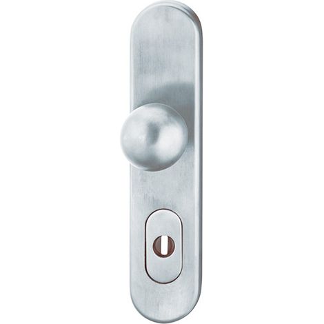 Juego pomo de puerta-cerradura PZ,72mm,S2, ZA,Nr.7375 Alu F1