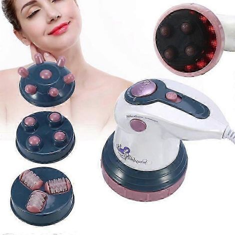 Appareil de massage infrarouge électrique vibrant pour perte de poids et lutte contre la cellulite (prise UE, rouge) – QILU (1/4)