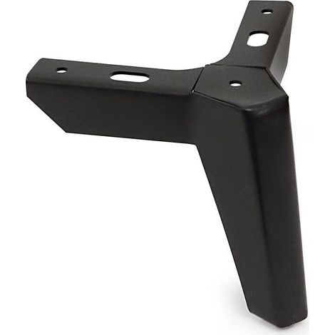 Q&Q pata metálica vector h120 acabado negro mate , Acabados disponibles cromo, negro mate, plomo cepillado, latón cepillado, blanco mate.La pata metálica Vecto