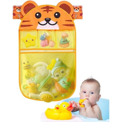 Rete portaoggetti a forma di tigre per giocattoli da bagno,organizer per giocattoli da bagno,rete per il bagno dei bambini (1/5)