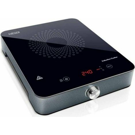 Haeger HP-IND.002A piastra a induzione portatile nera grigia