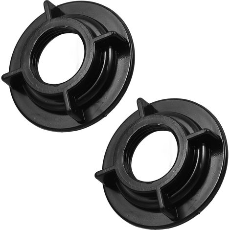 Écrou de Fixation pour Robinet Cuisine Abs 2 Pièces Noir (1/5)