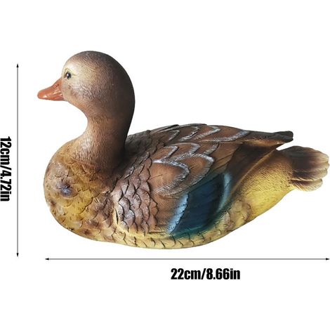 Statue de canard flottante pour bassin, décoration de bassin, sculpture de canard pour jardin, bassin de piscine (1/3)