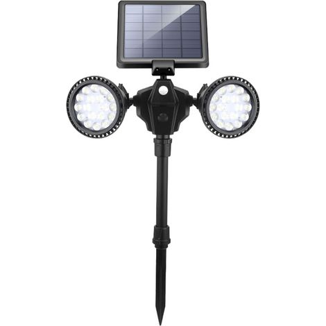Spot Solaire Extérieur Éclairage Solaire Extérieur Étanche Lampe Solaire Jardin LED Solaire Projecteur Éclairage Solaire Jardin Décoration pour Paysage Cour Chemin Allé (6500K)