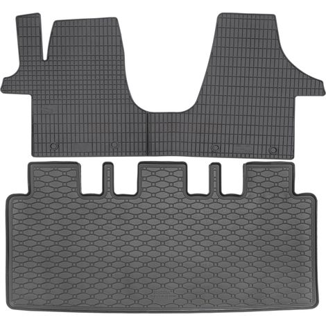 Volkswagen T5 Multivan VAN a partir de octubre de 2021 SET - Alfombrillas de goma para coche + alfombrilla para maletero (1/5)