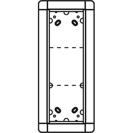 Ritto Abschlussschiene Silber 335x141x7 mm für Gegensprechanlage (1/2)