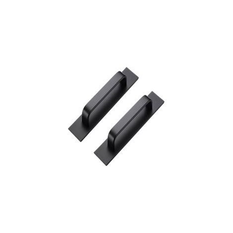 (133 mm, noir)Lot de 2 Poignées Autocollantes en Aluminium pour Armoire Chambre à Coucher Salle de Bain Cuisine Poignées En Acier Inoxydable