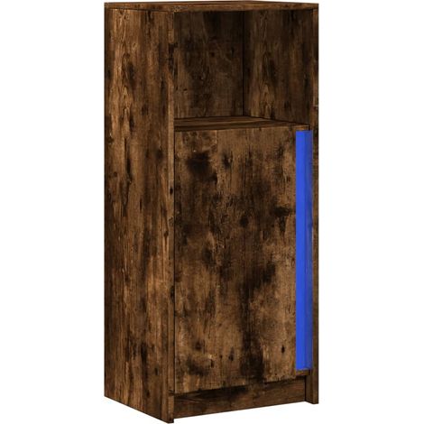 Credenza buffet cassettiera mobile contenitore organizer cucina soggiorno soggiorno con LED 42,5 x 34 x 100 cm derivati del legno marrone 020029779