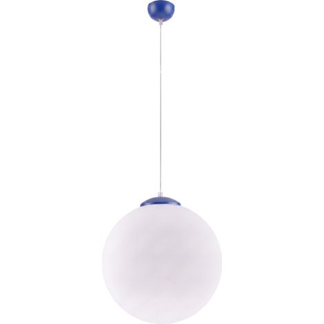 Sollux Ugo Suspension globe 40 cm, bleu outremer, 1 x E27 (1/5)