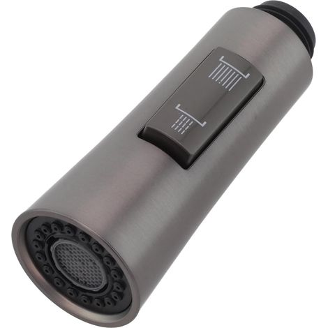 Pommeau de douche extractible avec filetage G1/2 pour robinets de cuisine et jet de pluie performance débit d'eau (gris) (1/4)