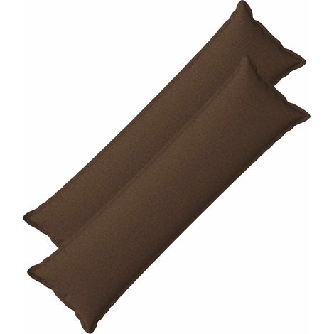 vidaXL Cushion with Pillow HOUTEN 2 pcs Brown Faux Linen (1/5)