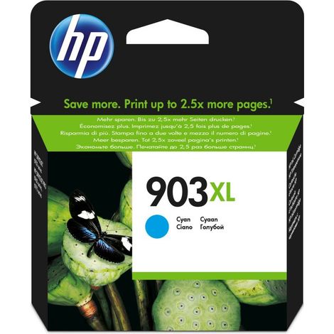 HP 903XL High Yield Cyan Original Ink Cartridge cartucho de tinta 1 pieza(s) Alto rendimiento (XL) (1/5)
