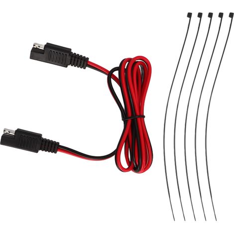 16AWG SAE-zu-SAE-Kupfer-PVC-Verlängerungskabel mit SAE-Stecker und Kabelklemme für Elektrofahrzeuge