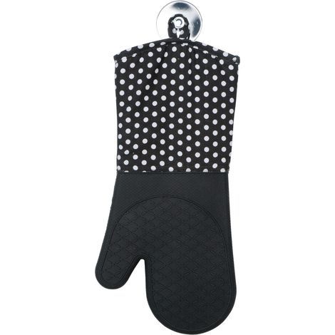 Manique Silicone, Gant de cuisine, noir, Lot de 2 (1/5)