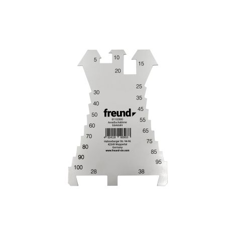 Freund – Tracette à zinc inox 140mm – Mesure de 5 à 100mm – Pour travaux de couverture – Coupe nette sans éclat