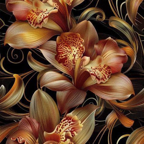 Tela decorativa para exteriores Oxford - Motivo floral I DX5585 (1/5)