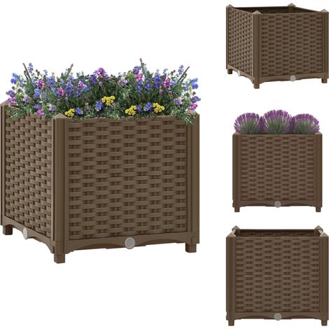 Hochbeet 40x40x38 cm Polypropylen - Hochbeet - Pflanzkasten - Gartenmöbel - Outdoor Deko - Polypropylen (1/5)